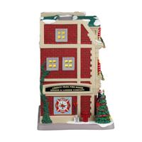 Lemax liberty trail fire house verlicht kersthuisje Caddington Village 2024 - thumbnail