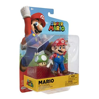 Super Mario Action Figure - Mario with 1-UP Mushroom (version A)