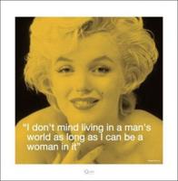 Kunstdruk Marilyn Monroe - iQuote Mans World 40x40cm - thumbnail