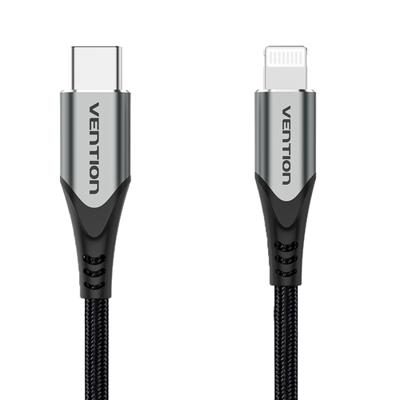Kabel Lightning Vention TACHF Grijs 1 m (1 Stuks) - thumbnail