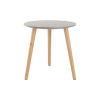Lisomme Esma houten bijzettafel grijs - Ø 40 cm - thumbnail