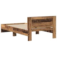 Bedframe met Hoofdeinde Oud Hout 100 x 200 cm Bewerkt hout - thumbnail