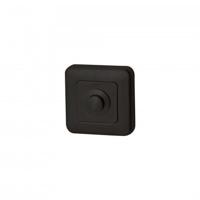 Hardbrass Beldrukker Qbe vierkant - puurzwart - thumbnail