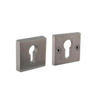 Olivari | Veiligheidsrozet SKG*** | Massief | Vierkant | RVS mat titaan PVD - thumbnail