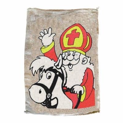 Jute zak groot sinterklaas 50x80cm