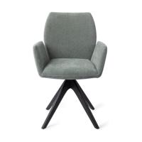 Jesper Home Misaki eetkamerstoel Breezy Blue revolve oak black - thumbnail