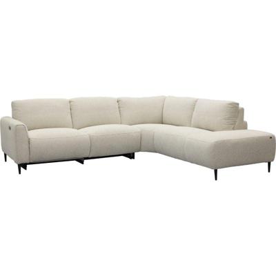 Bank Maily 2,5-zits arm links met 1 elek. relax (ééndelig) + hoekziteiland rechts