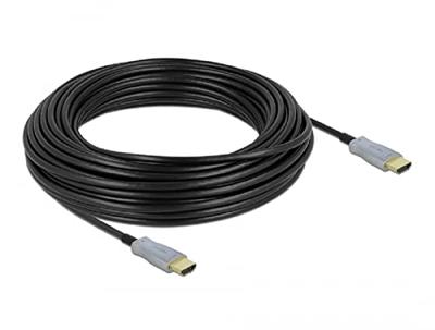 Delock 85015 HDMI-kabel HDMI Aansluitkabel HDMI-A-stekker 20 m Zwart 4K UHD, Vergulde steekcontacten Delock 85015 HDMI-kabel HDMI Aansluitkabel HDMI-A-stekker 20 m Zwart 4K UHD, Vergulde steekcontacten