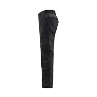 Blåkläder Industrie werkbroek stretch met kniezakken 14481832 | Zwart/Donkergrijs | Maat 58 - 7330509760871 - thumbnail