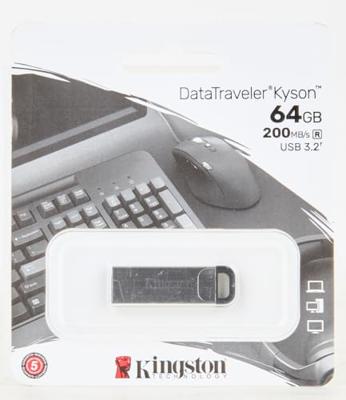 Kingston DataTraveler Kyson USB-stick Retail 64 GB Zilver DTKN/64GB USB-A 3.2 Gen 1