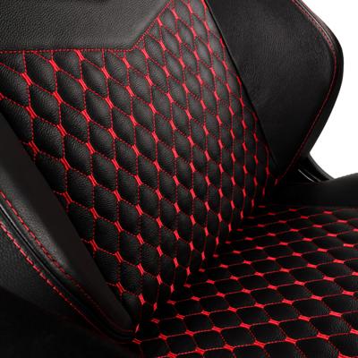 Noblechairs Hero echt leer zwart/rood - thumbnail