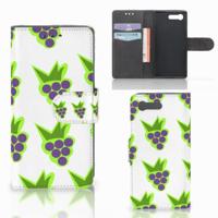 Sony Xperia X Compact Book Cover Druiven - thumbnail