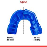 Opro 790008 Bronze Enhanced Fit Mouthguard - Blue - SR - thumbnail