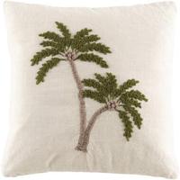 Sierkussen Ryo - off-white/groen - 45x45 cm - Leen Bakker - thumbnail