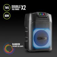 Dankzij de draagbare Bluetooth®-luidsprekers NGS WILDCLUB Zwart - thumbnail