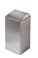 Mediclinics Mediclinics afvalbak gesloten 65l. PP0065CS - RVS - thumbnail