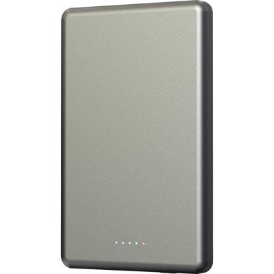 Denver PQCW-5010 Wireless powerbank 5000 mAh Fast Charge LiPo Zwart Statusweergave