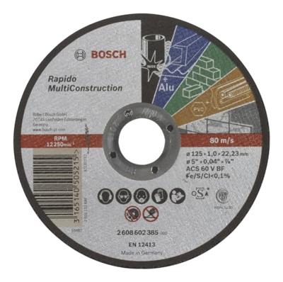 Bosch Accessories ACS 60 V BF 2608602385 Doorslijpschijf recht 125 mm 1 stuk(s) Metaal, RVS, Onedel zwaar metaal, Steen, Marmer, Kunststof Bosch Accessories ACS 60 V BF 2608602385 Doorslijpschijf recht 125 mm 1 stuk(s) Metaal, RVS, Onedel zwaar metaal, Steen, Marmer, Kunststof