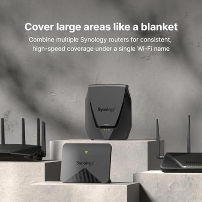 Synology Rt2600Ac Draadloze Router, Zwart