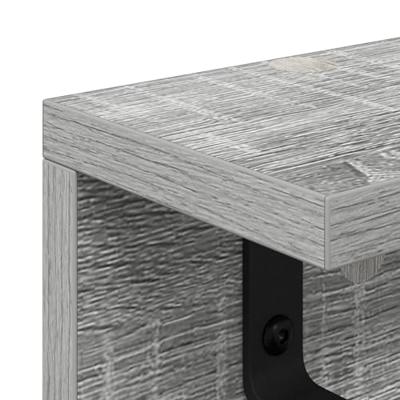 Wandgemonteerde kapstok Grijs sonoma 80 x 10.5 x 10.5 cm