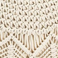 VidaXL Poef macramé handgemaakt 45x30 cm katoen - thumbnail