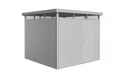 Biohort Highline H3 metalen berging 275x235x222 cm met dubbele deur- Plat dak- Metaal- Biohort Biohort Highline H3 metalen berging 275x235x222 cm met dubbele deur- Plat dak- Metaal- Biohort
