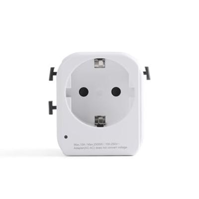 Reisadapter, Ewent universele reisadapter met Schuko-stopcontact met 1 USB-oplaadpoort type C en 1 USB-poort, reisadapter Italië Engeland Duitsland VS Australië China