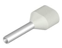 Weidmüller 9037660000 Dubbele adereindhulzen 2.5 mm² Deels geïsoleerd Grijs 100 stuk(s) - thumbnail