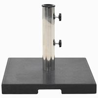 VidaXL Parasolvoet vierkant 20 kg graniet zwart - thumbnail