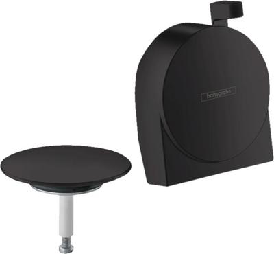 Hansgrohe Exafill S afbouwdeel S badvul-, overloop- en afvoergarnituur, mat zwart