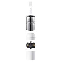 Light depot - fitting Shine E27 - zilver - Outlet - thumbnail