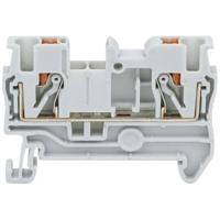 TRU COMPONENTS TC-JPT2.5 Grey Doorgangsklem 5.2 mm Snelaansluiting Aantal polen: 2 0.2 mm² 2.5 mm² Grijs 1 stuk(s) - thumbnail