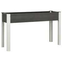 VidaXL Plantenbak verhoogd 120x40x75 cm hkc grijs - thumbnail
