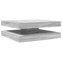 Salontafel 360 graden draaibaar 90x90x34,5cm grijs sonoma eiken - thumbnail