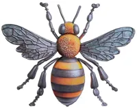 Anna's Collection wanddecoratie metaal bij 23.5x30cm multi - thumbnail