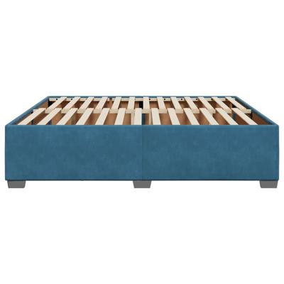 Bedframe fluweel blauw 180x200 cm