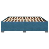 Bedframe fluweel blauw 180x200 cm - thumbnail