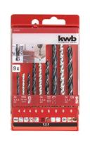 Borenset hss steen/hout 9dlg KWB - Kwb - thumbnail