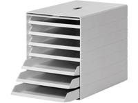 Durable Ladenbox | 7 laden m. intrekbare voorklep | grijs H322xB250xD365 mm | 1 stuk - 1712001050 1712001050 - thumbnail