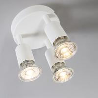 QAZQA Moderne spot wit kantelbaar rond 3-lichts - Jeany - thumbnail