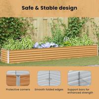 Verhoogde plantenbak 485 x 50 x 36 cm Gegalvaniseerd staal - thumbnail