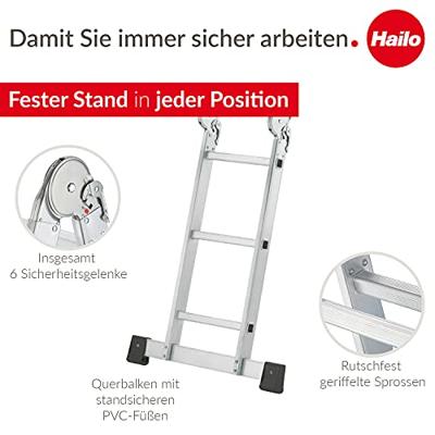 Hailo 7412-037 m60 universele aluminium ladder 4x3m - thumbnail