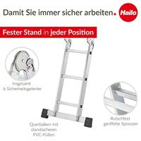 Hailo 7412-037 m60 universele aluminium ladder 4x3m - thumbnail