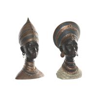 Decoratieve figuren Home ESPRIT Bruin Afrikaanse 30 x 20 x 53 cm (2 Stuks) - thumbnail