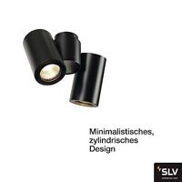 SLV ENOLA B 151830 Wandlamp GU10 50 W Zwart - thumbnail