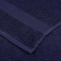VidaXL Handdoeken 2 st 100x200 cm 360 g/m² 100% katoen marineblauw - thumbnail