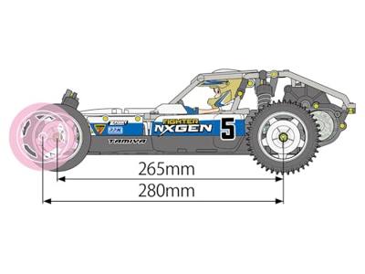 Tamiya Fighter Nxgen Brushed 1:10 RC auto Elektro Buggy Achterwielaandrijving Bouwpakket Tamiya Fighter Nxgen Brushed 1:10 RC auto Elektro Buggy Achterwielaandrijving Bouwpakket