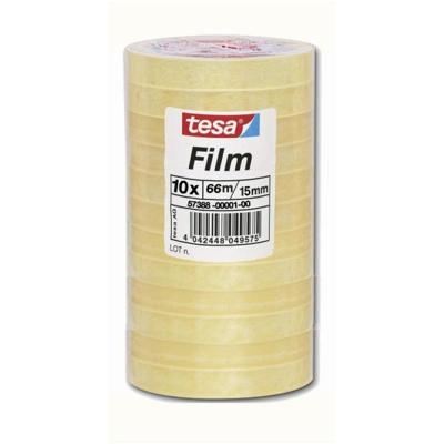 Plakband tesafilm® standaard 66mx15mm transparant 10 rollen Plakband tesafilm® standaard 66mx15mm transparant 10 rollen