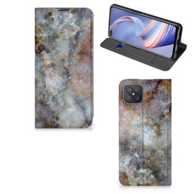 OPPO Reno4 Z 5G | Standcase | Marmer Grijs