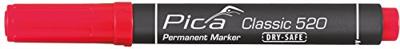 Pica Permanentmarker | rood | streepbreedte 1-4 mm | ronde punt | 10 stuks - 520/40 - 520/40 Pica Permanentmarker | rood | streepbreedte 1-4 mm | ronde punt | 10 stuks - 520/40 - 520/40